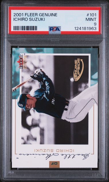 Ichiro Suzuki 2001 Fleer Genuine #'d 1322/1500 PSA 9