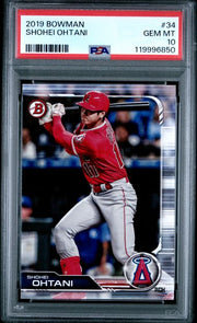 Shohei Ohtani 2019 Bowman Baseball PSA 10