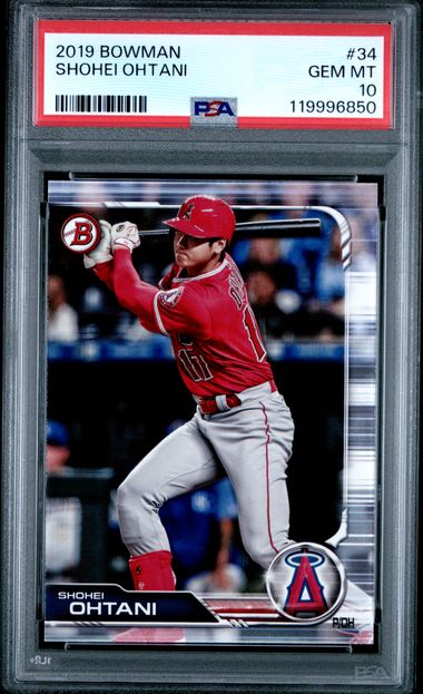 Shohei Ohtani 2019 Bowman Baseball PSA 10