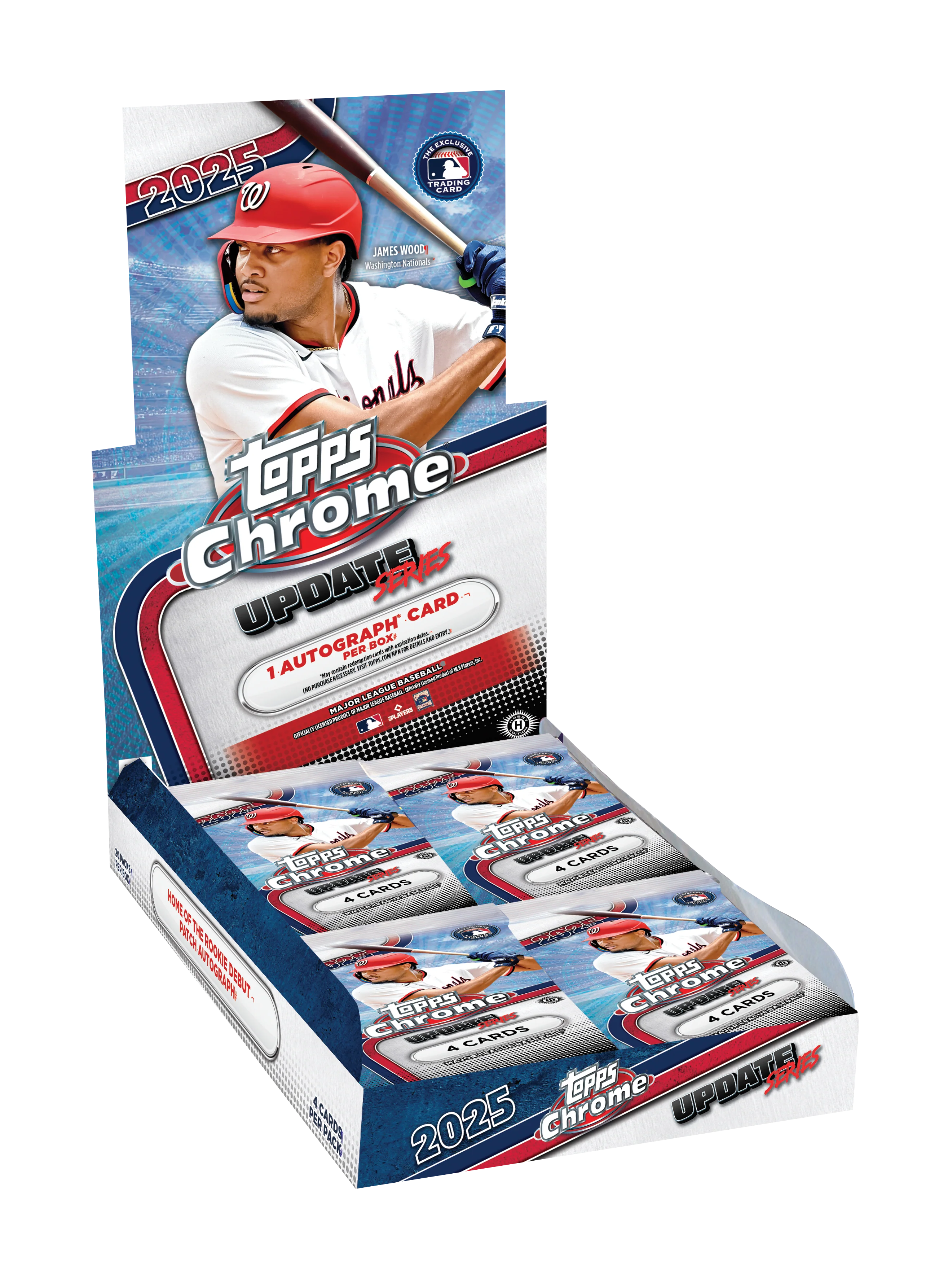 2025 Topps Chrome Update Series Baseball Hobby 12 Box Case