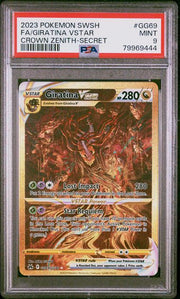 Giratina VSTAR Pokemon Crown Zenith Secret rare #GG69/GG70 PSA 9