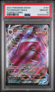 Gengar VMAX Pokemon Fusion Strike 157/264 PSA 10