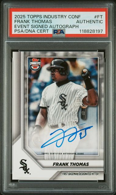Frank Thomas 2025 Topps Industry Conference autograph PSA Authentic