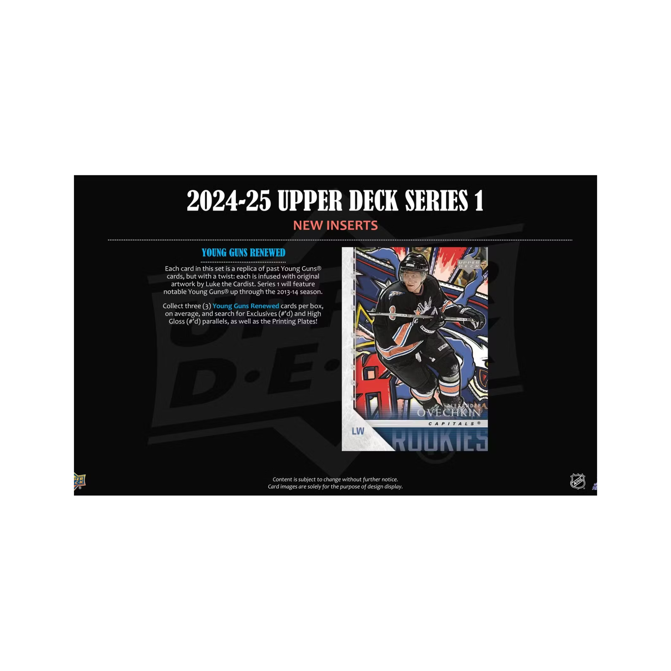 2024-25 Upper Deck Series 1 Hockey Hobby 12 Box Case