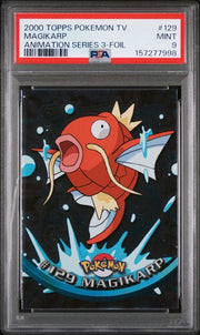 Magikarp 2000 Topps Pokemon TV Animation Series 3 foil PSA 9