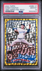 Sandy Koufax 2024 Topps '89 Gold Foil #'d 21/50 PSA 10