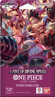 One Piece OP-11 A Fist of Divine Speed - Sleeved Booster Pack