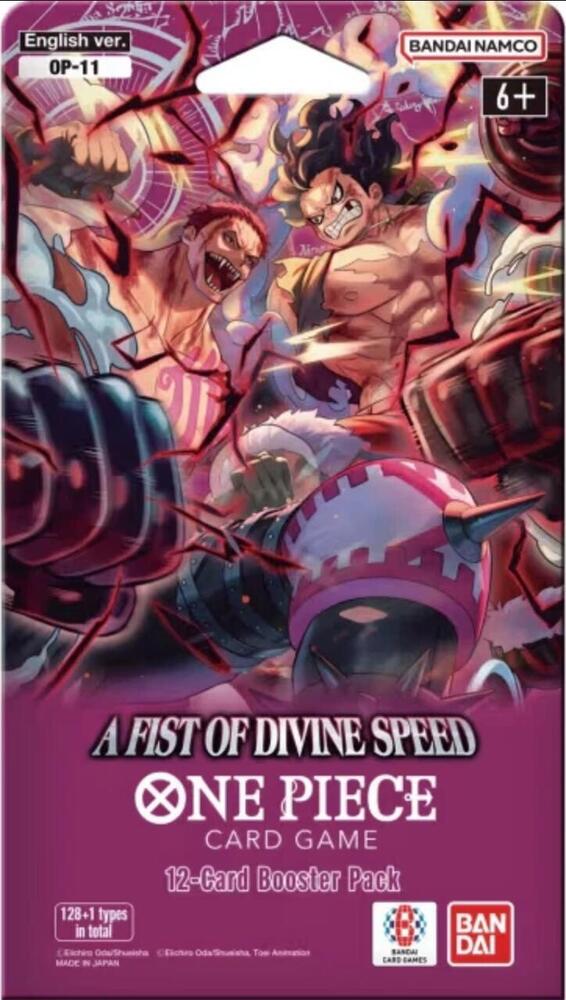 One Piece OP-11 A Fist of Divine Speed - Sleeved Booster Pack