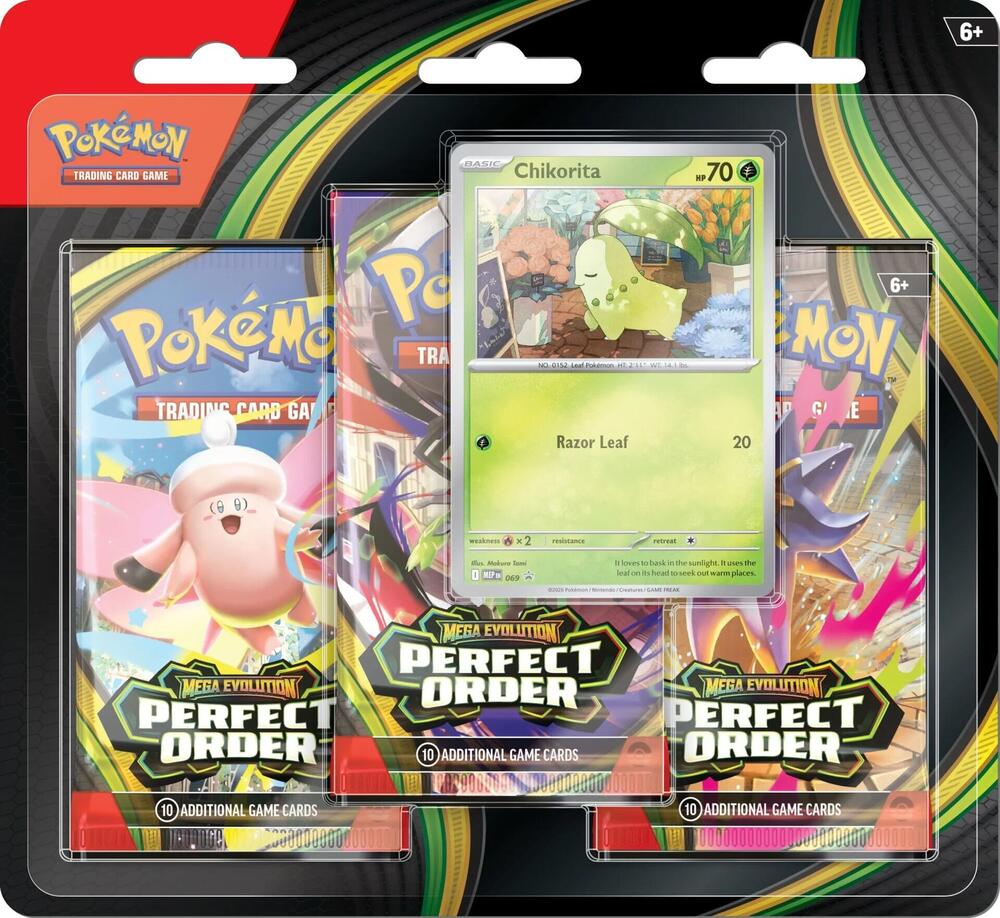 Pokémon Mega Evolution Perfect Order 3-Pack Blister