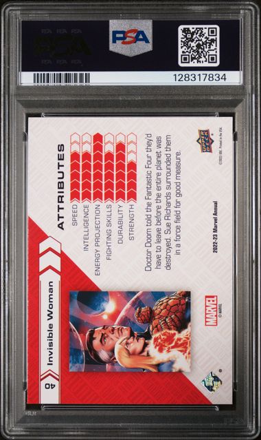 Invisible Woman 2022 Marvel Annual Silver Sparkle PSA 8