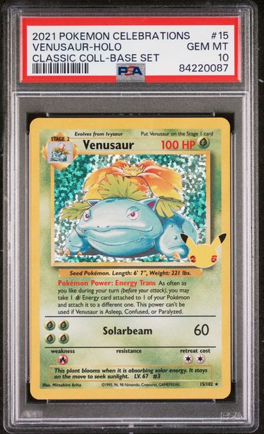 Venusaur Pokémon Celebrations Classic Collection Holo 