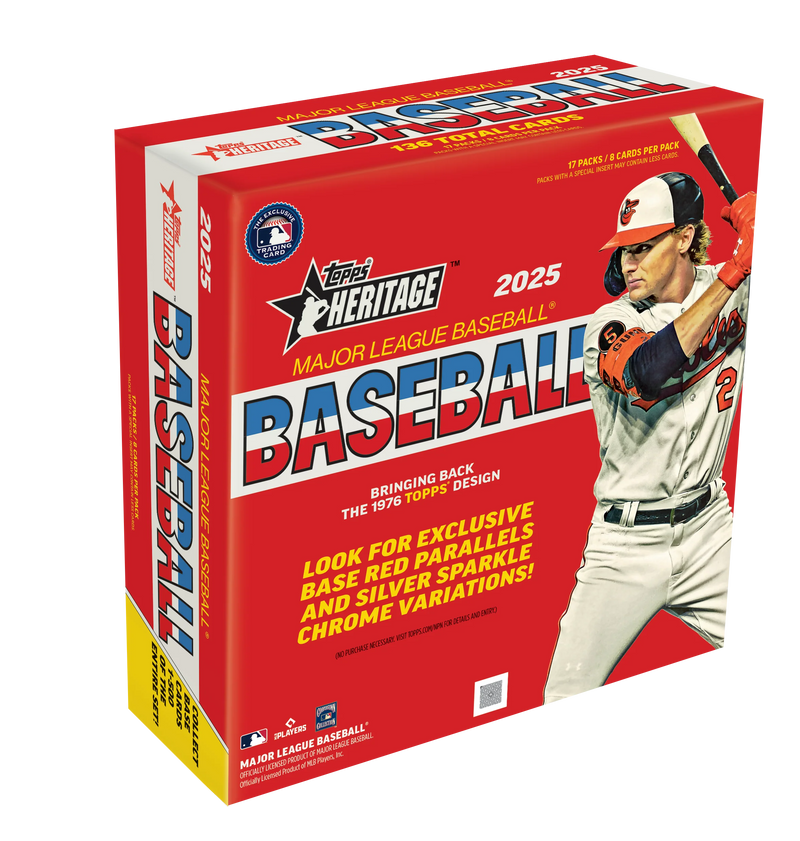 2025 Topps Heritage Baseball Mega 20 Box Case
