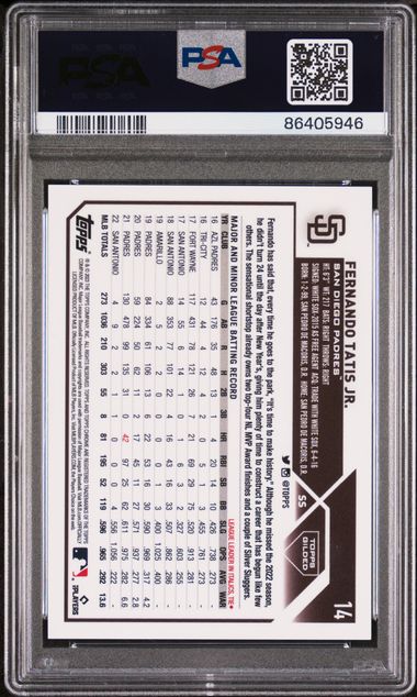 Fernando Tatis 2023 Gilded Collection #'d 84/99 PSA 10