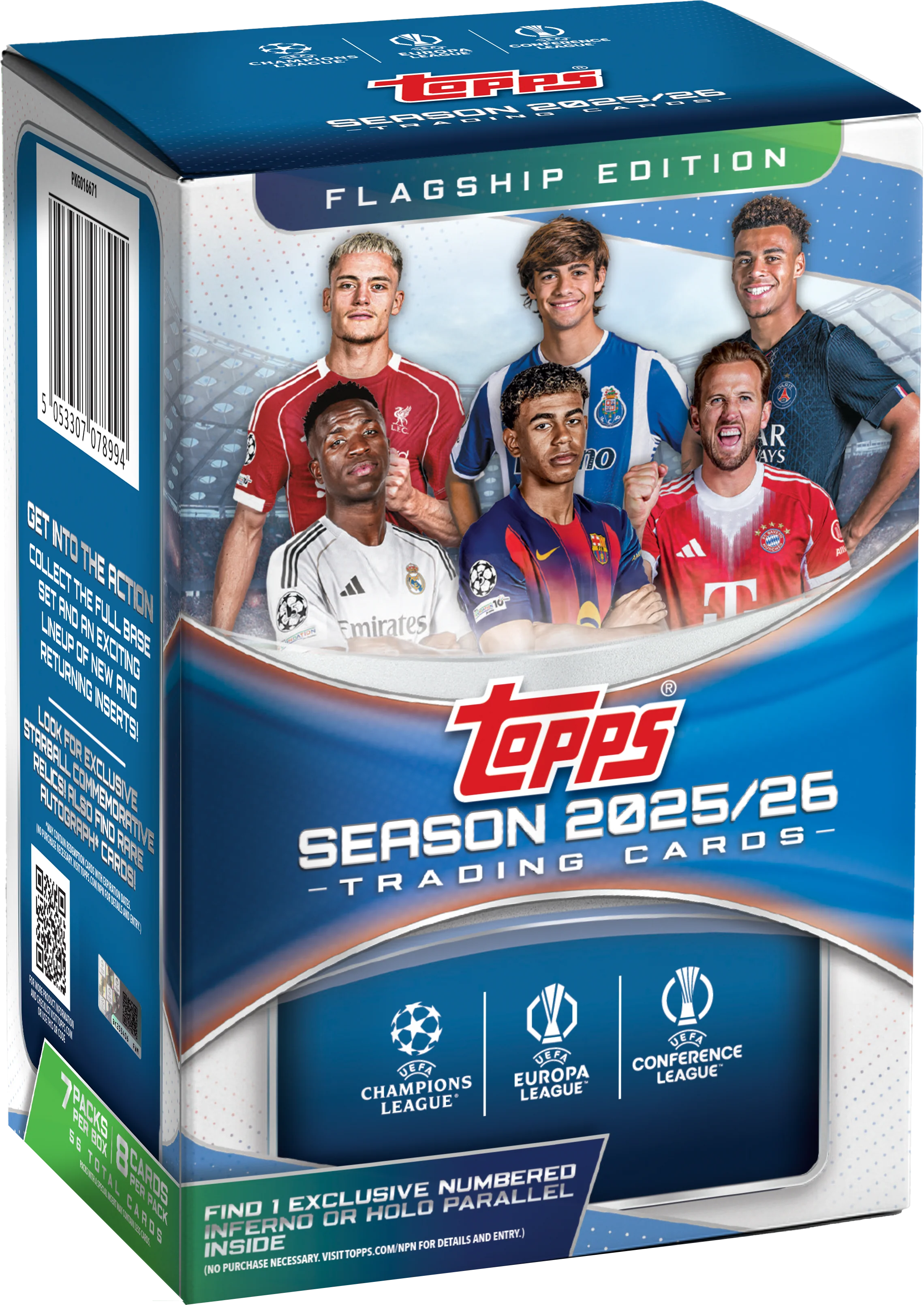 2025-26 Topps UEFA Club Competitions Soccer Blaster 40 Box Case