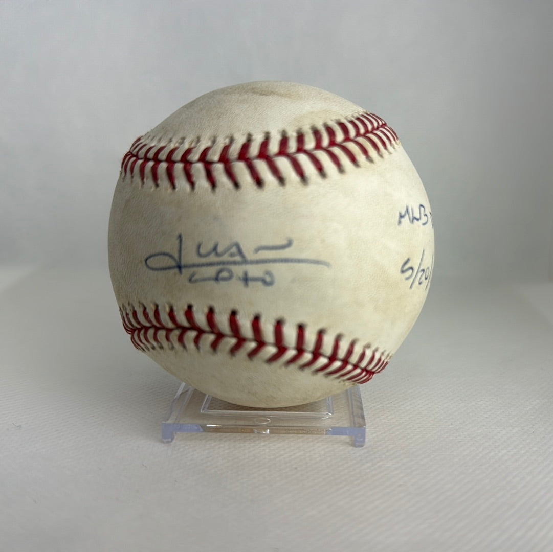 Juan Soto Autographed MLB Game Used From MLB Debut 05/20/18
