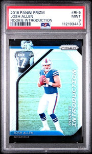 Josh Allen 2018 Panini Prizm Rookie Introduction PSA 9