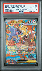 Mega Kangaskhan ex 2025 Pokemon Mega Evolution Special Illustration rare #182/132 PSA 10