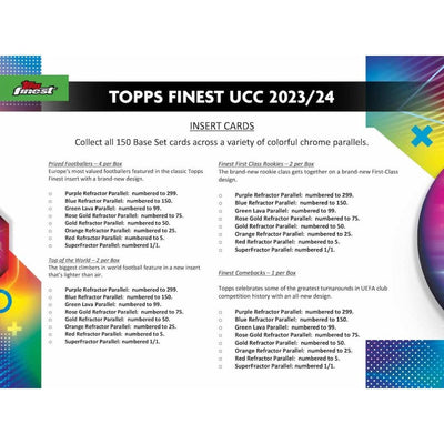 2023-24 Topps Finest UEFA Club Competitions Soccer Hobby Box