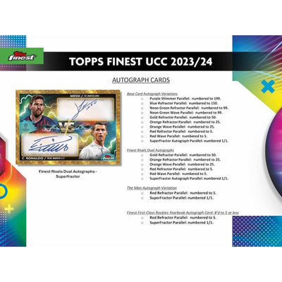 2023-24 Topps Finest UEFA Club Competitions Soccer Hobby Box