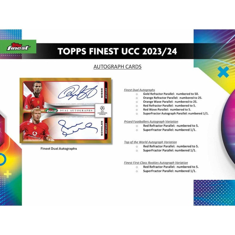 2023-24 Topps Finest UEFA Club Competitions Soccer Hobby Box