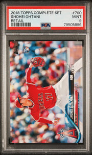 Shohei Ohtani 2018 Topps Complete Sets #700 PSA 9 Rookie Card