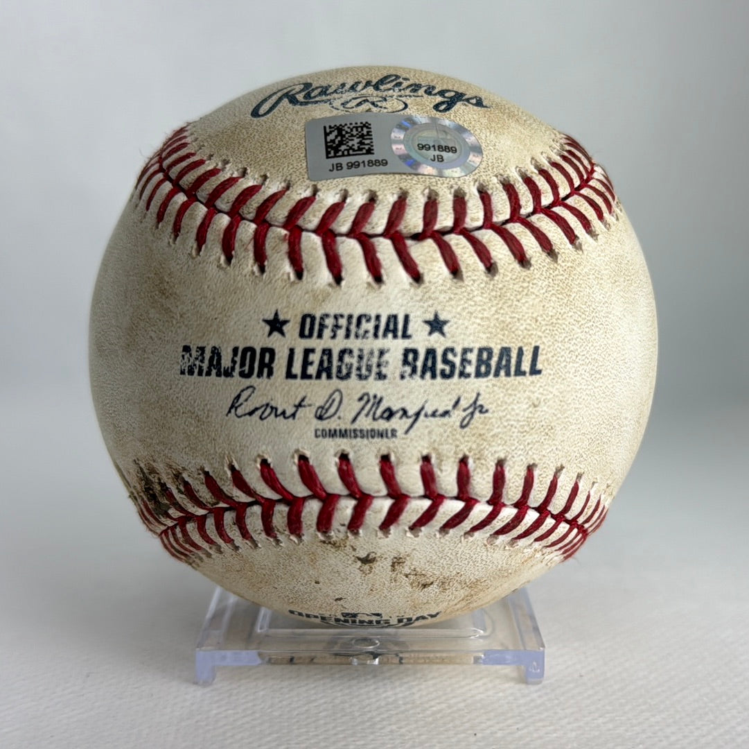 Fernando Tatis Jr. Autographed MLB Game Used From MLB Debut 03/28/19