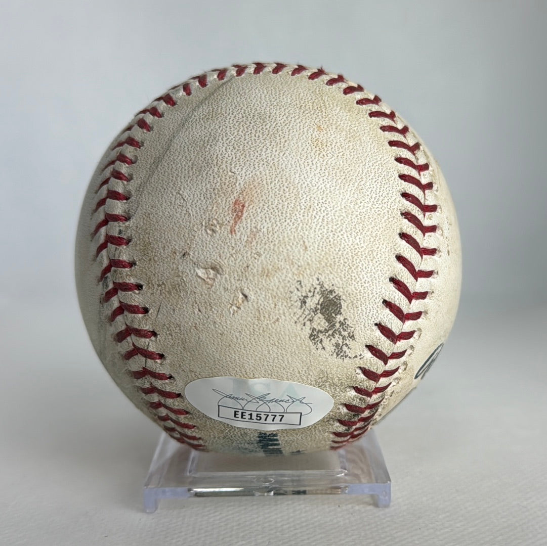 Pete Alonso Autographed MLB Game Used Double Career Hit 18 Double 7 04/13/19