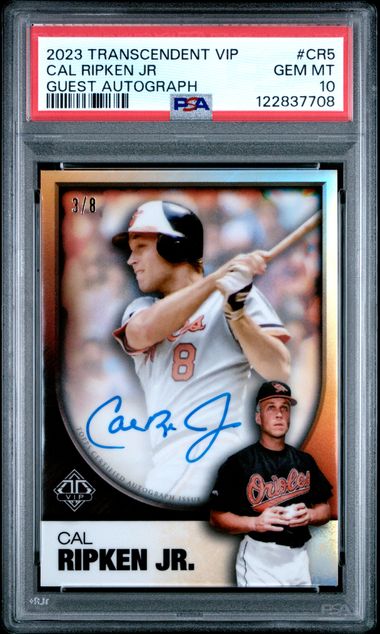 Cal Ripken Jr. 2023 Topps Transcendent Collection VIP Auto 
