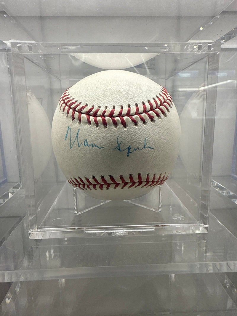 Warren Spahn National League Signed Baseball w/COA