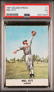 Mel Ott 1961 Golden Press #1 PSA 3