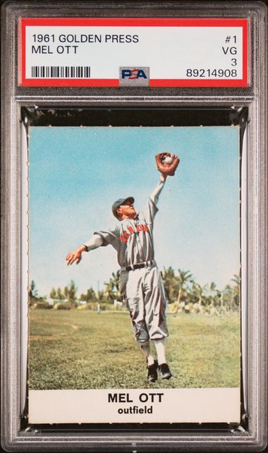 Mel Ott 1961 Golden Press #1 PSA 3