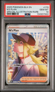 N's Plan Pokémon Black Bolt Special Illustration Rare #170/086 PSA 10