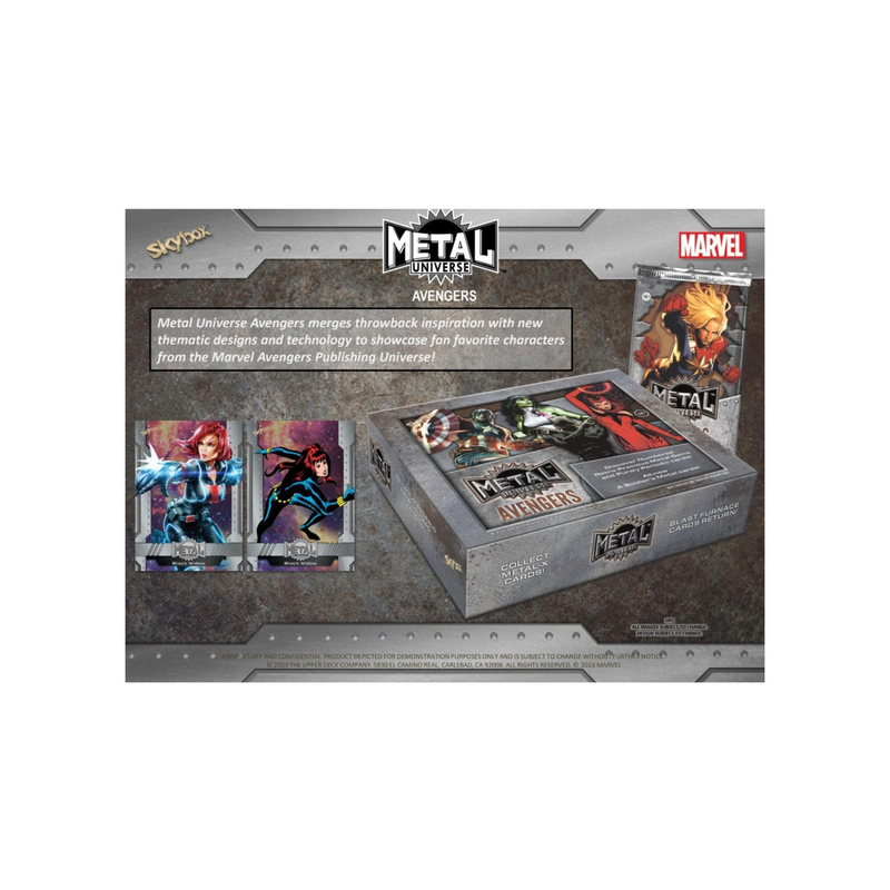 2024 Upper Deck Marvel Avengers Metal Universe Hobby 12 Box Case [Contact Us To Order]