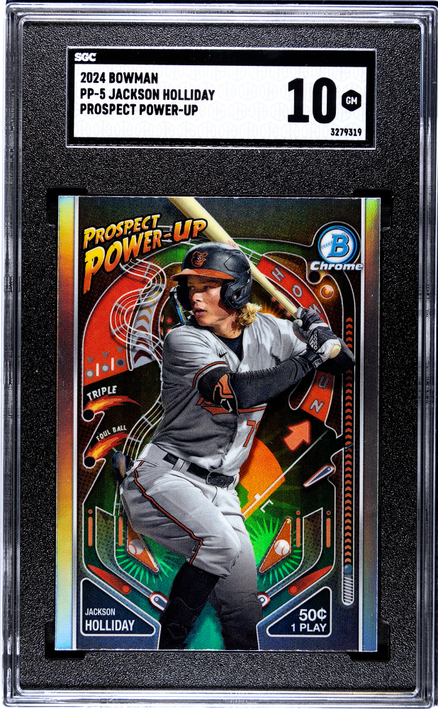 Jackson Holliday 2024 Bowman Prospect Power-Up SGC 10