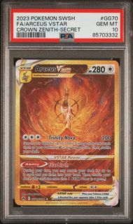 Arceus VSTAR Full Art secret rare 2023 Pokemon Crown Zenith PSA 10