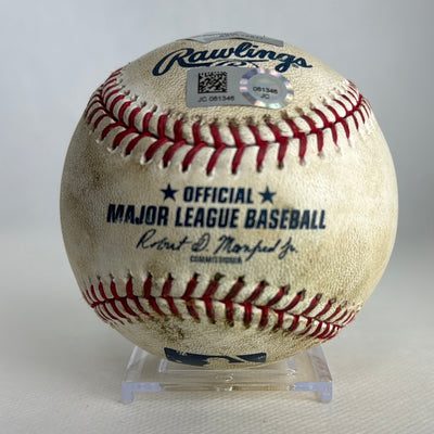 Manny Machado MLB Game Used Triple Career Hit 814 Triple 9 08/13/17