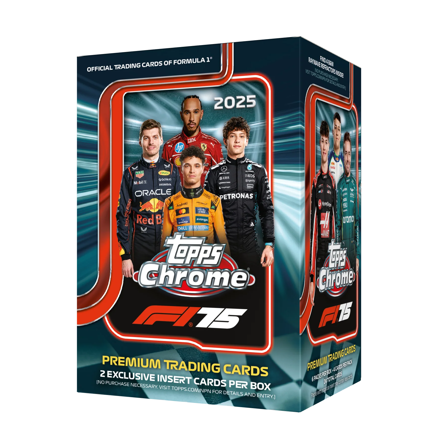 2025 Topps Chrome Formula 1 Racing Blaster 40 Box Case