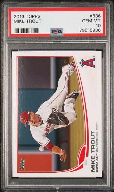 Mike Trout 2013 Topps #536 PSA 10
