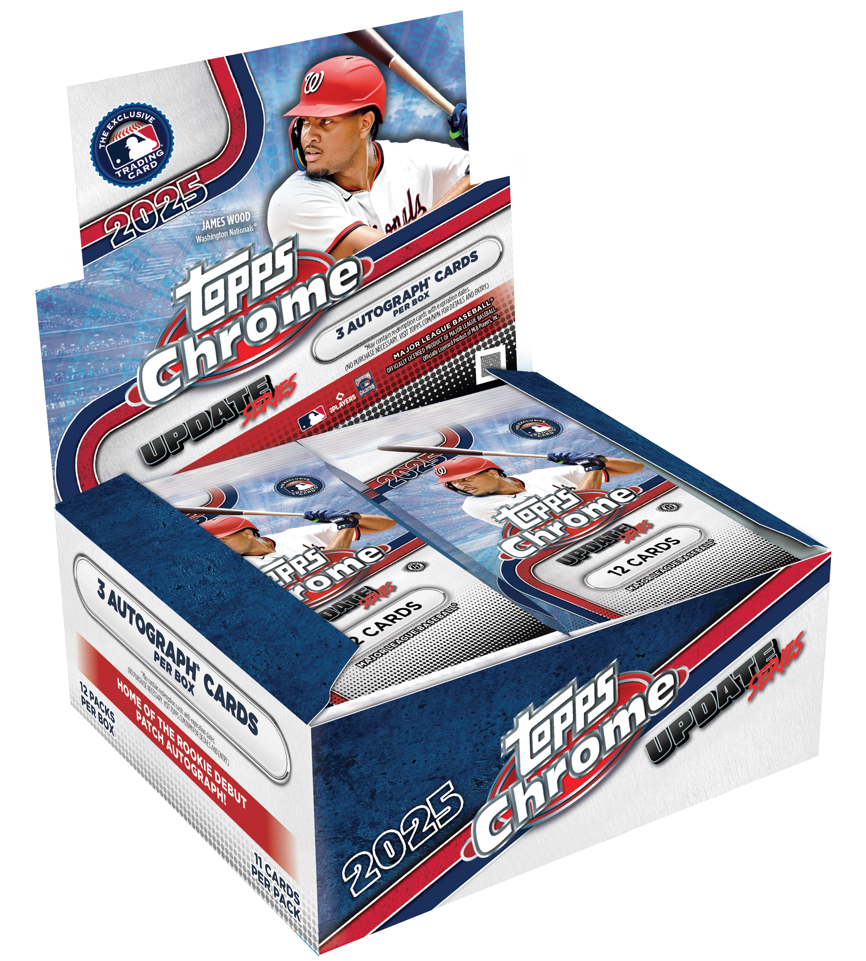 2025 Topps Chrome Update Series Baseball Jumbo 8 Box Case
