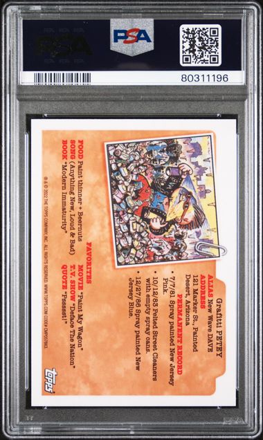 Hardened Hollis 2022 GPK Sapphire Aqua #'d 6/20 PSA 10