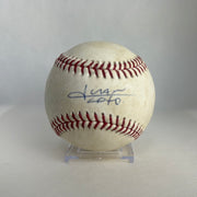 Juan Soto Autographed MLB Game Used Double Career Hit 154 Double 33 05/19/19