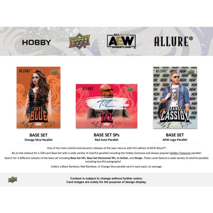 2024 Upper Deck AEW Allure Wrestling Hobby 18 Box Case [Contact Us To Order]