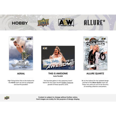 2024 Upper Deck AEW Allure Wrestling Hobby 18 Box Case [Contact Us To Order]