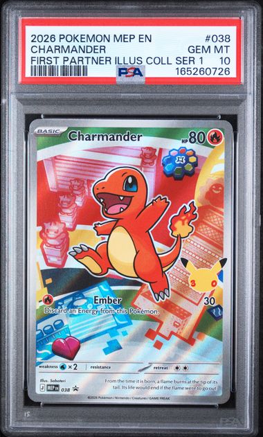 Charmander Pokemon First Partner Illus. Coll. S1 #038 PSA 10