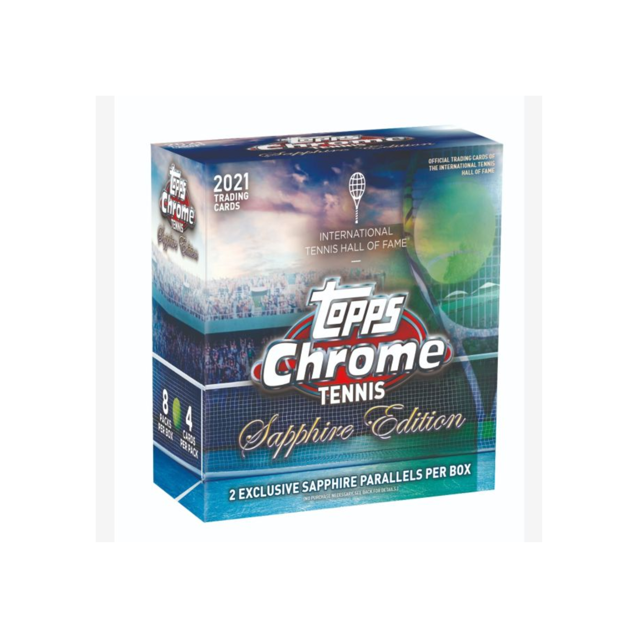 2021 Tennis Chrome Sapphire Hobby 10 Box Case
