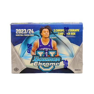 2023-24 Bowman Chrome University Basketball Breakers Delight 12-Box Case