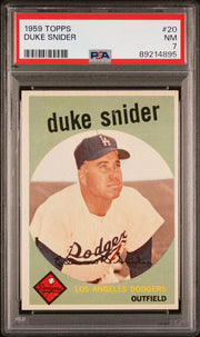 Duke Snider 1959 Topps #20 PSA 7