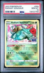 Radiant Venusaur Pokémon Go Ultra Rare #004/078 PSA 10