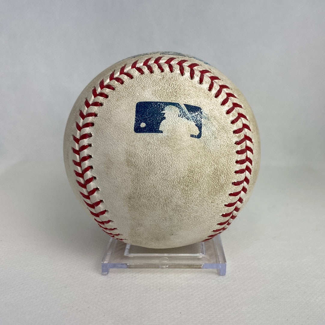 Aaron Judge MLB Game Used Foul From Rookie Record 53HR Game 09/30/17