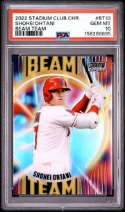 Shohei Ohtani 2022 Stadium Club Chrome Beam Team PSA 10